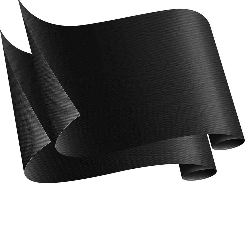 2 Pack Oven Mats, Heavy Duty Roaster Liners, Black