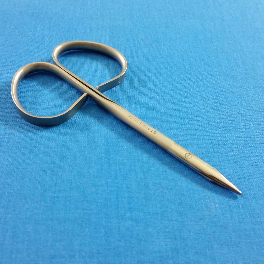O.R GRADE RIBBON TYPE HANDLE STEVENS TENOTOMY MICRO SURGERY SCISSORS 4" STRAIGHT