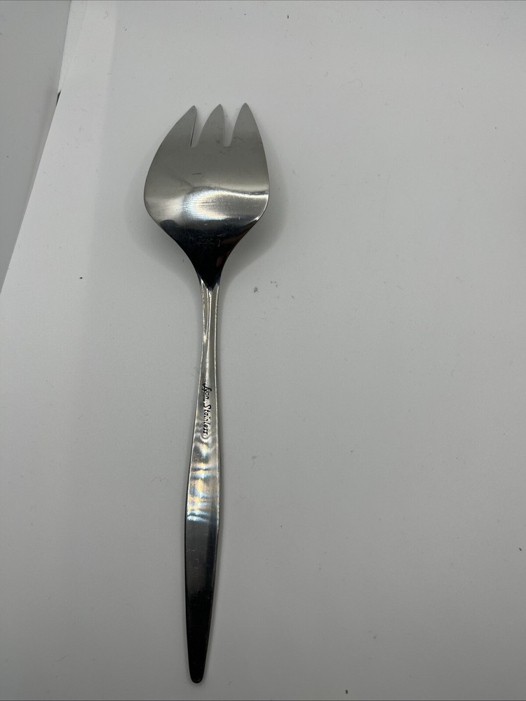 Lyon CORTEZ Aztec International Stainless Geometric Brutalist Serving Fork MCM