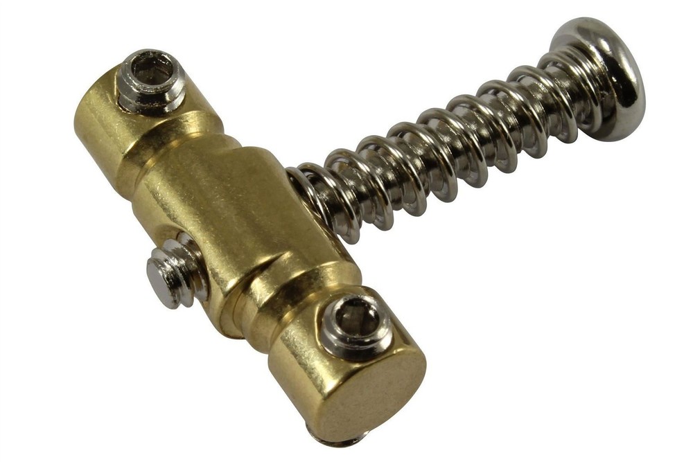 3 Set Compensated Telecaster Saddle - Brass - 1/4" Offset Barrel
