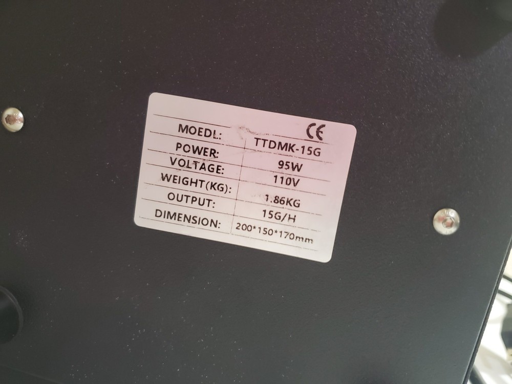 TTDMK ozone generator used for odor removal