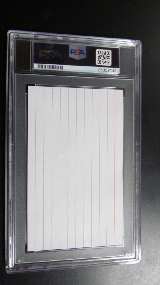 Paul Henreid signed Cut PSA Encapsulate