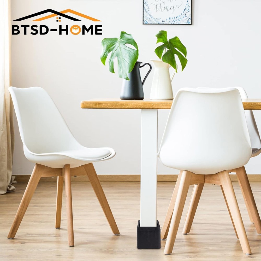 Versatile 4-Inch Heavy-Duty Bed Risers - Perfect for Enhanced Under-Bed Storage