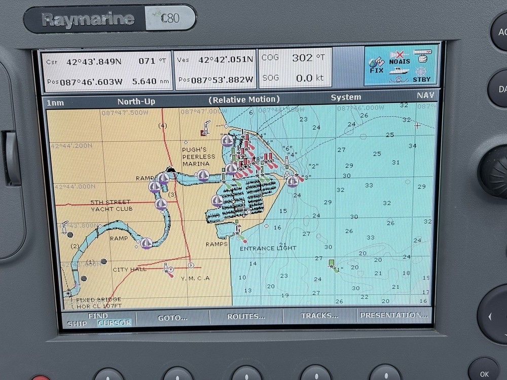 Raymarine C80 Classic GPS Chartplotter Multifunction Display- Tested, Warranty
