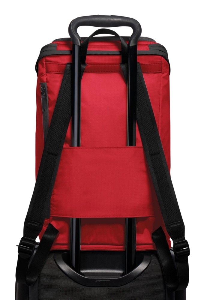 NEW Tumi ALPHA BRAVO Just in Case 17.0” Packable Backpack Bag - TUMI RED