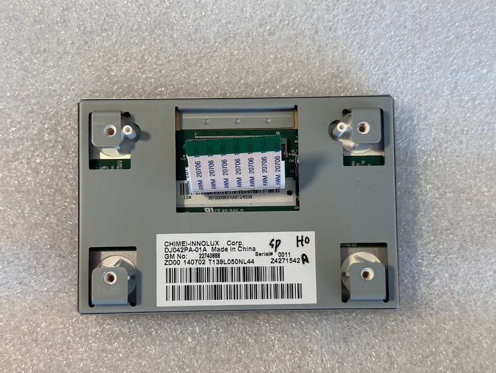 Radio 4.2" LCD driver information display screen panel. Some 2014-15 Silverado