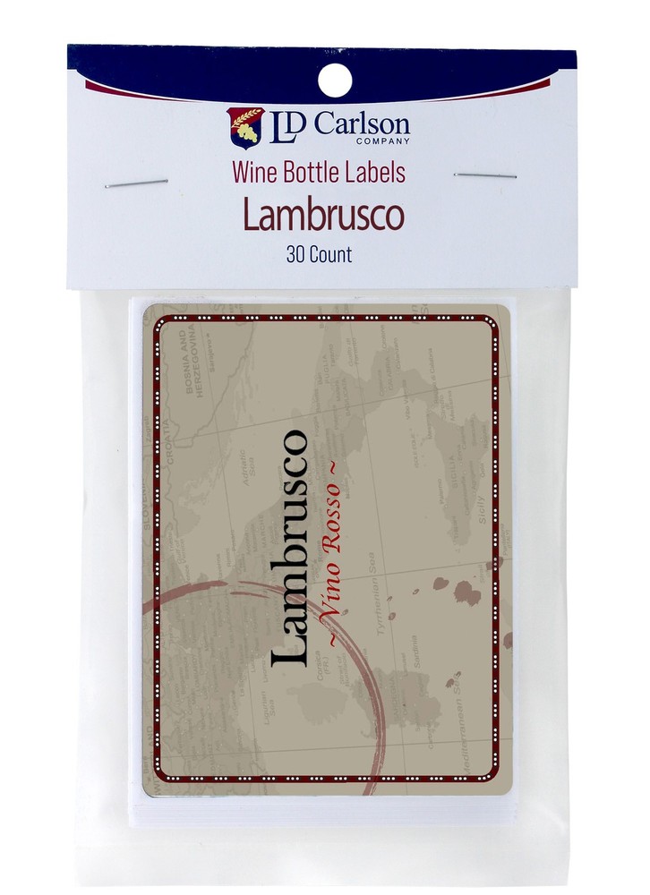 Lambrusco Wine Labels 30/Pack Varietal Collection