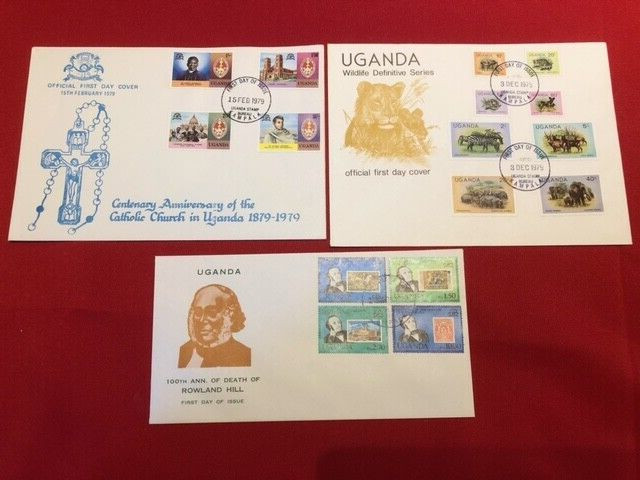 1979 Uganda x 3 FDC