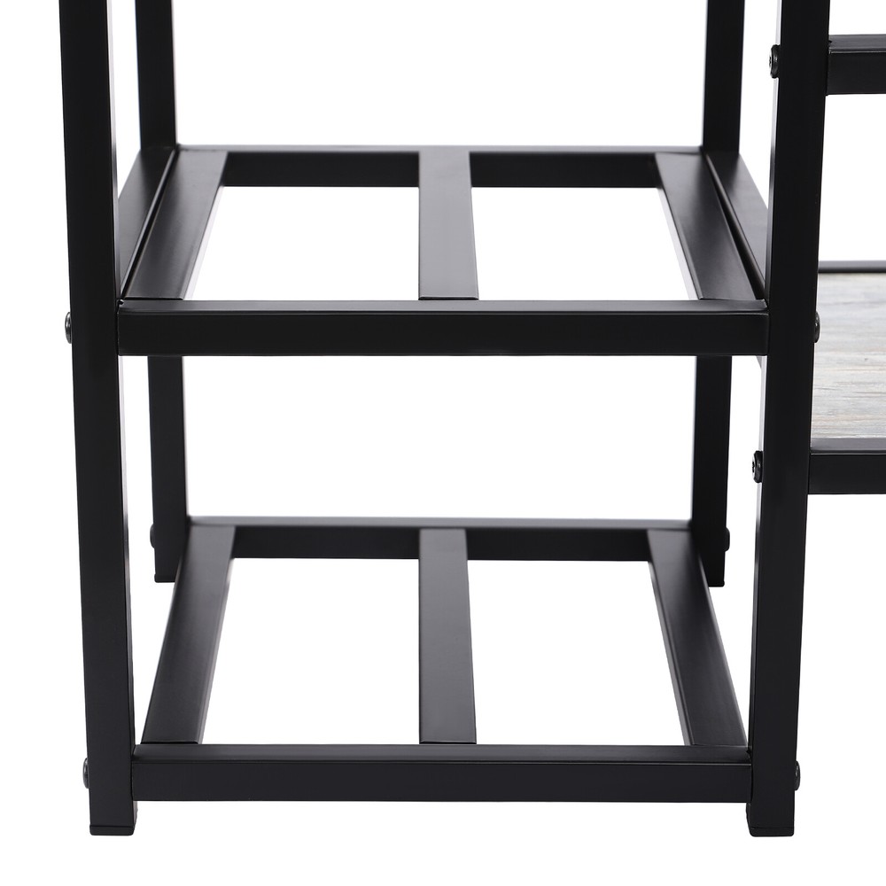 3-tiers Wine Rack Wall Mounted Wine Storage Display Rack 33-44 lbs Space Saving