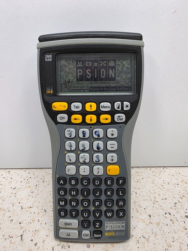 Psion Teklogix Workabout MX Handheld Data Terminal 2MB RAM 128K SSD Tested