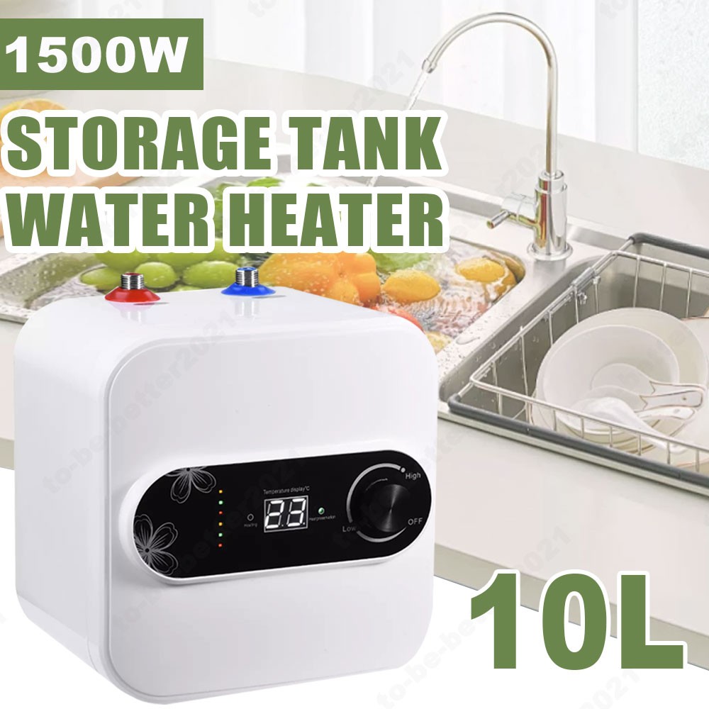 10L 1500W Electric Mini Tank Water Heater Bathroom Kitchen Instant Insulation