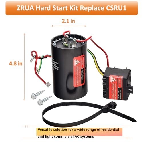 Hard Start Kit for Air Conditioner - Long Term Replace Compressor Saver Capacito