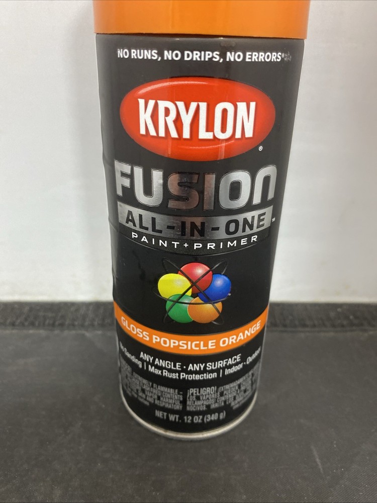 Krylon K02718007 Rust Preventative Spray Paint, Popsicle Orange, Gloss,