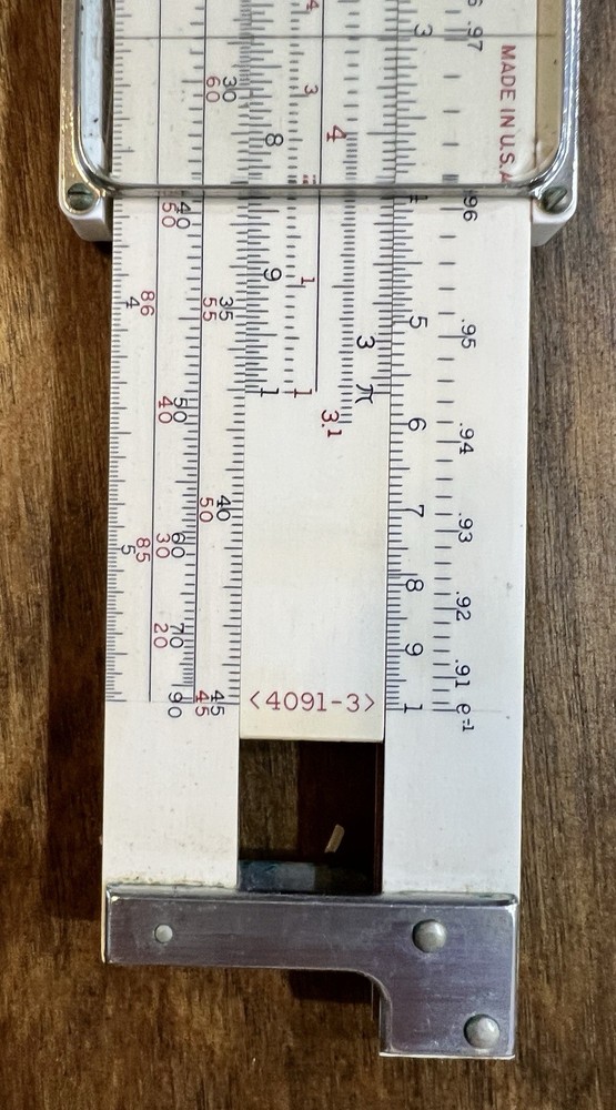 Vintage Keuffel & Essler Slide Ruler Leather Case
