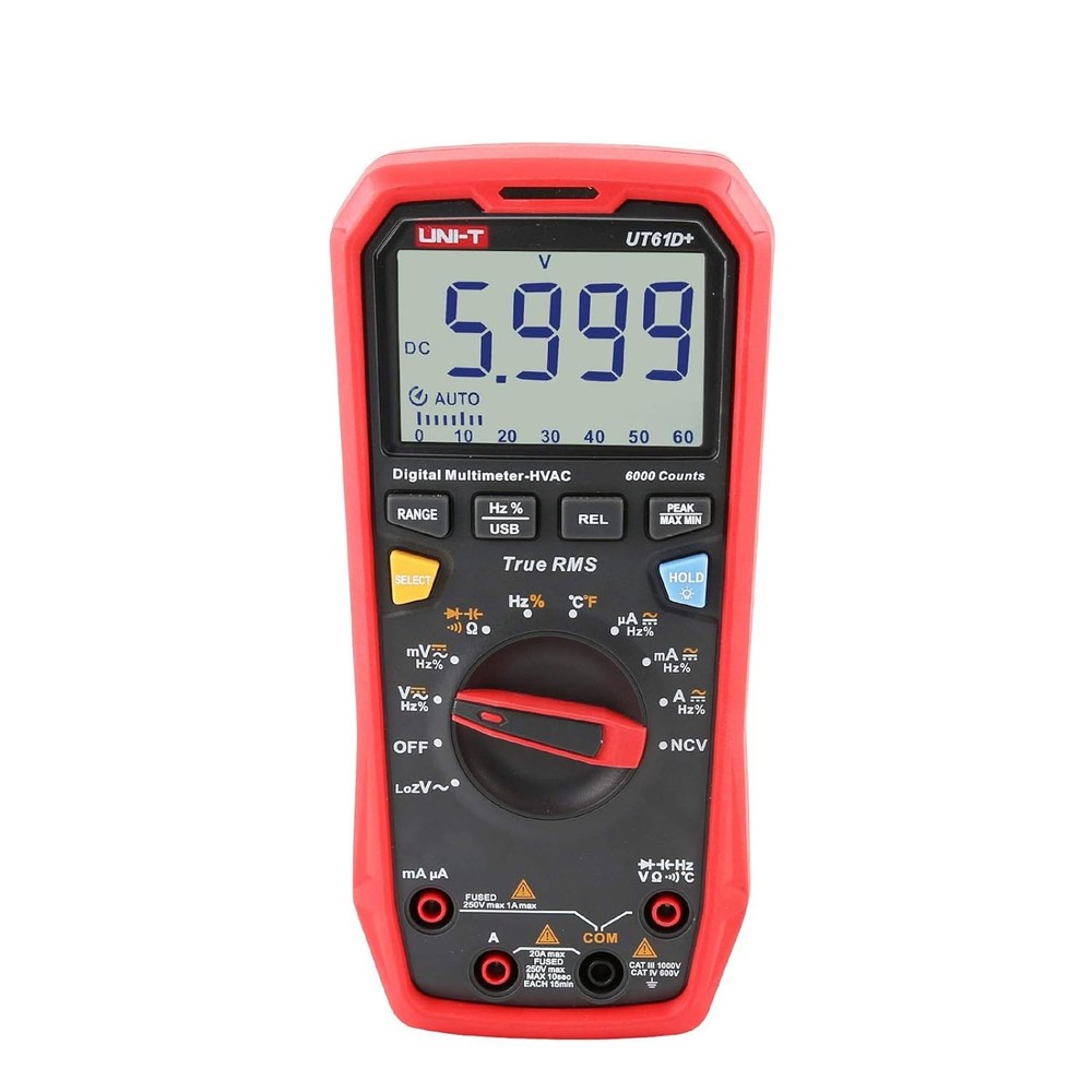 Digital Multimeter True RMS AC/DC Voltage Current Resistance Capacitance Tester