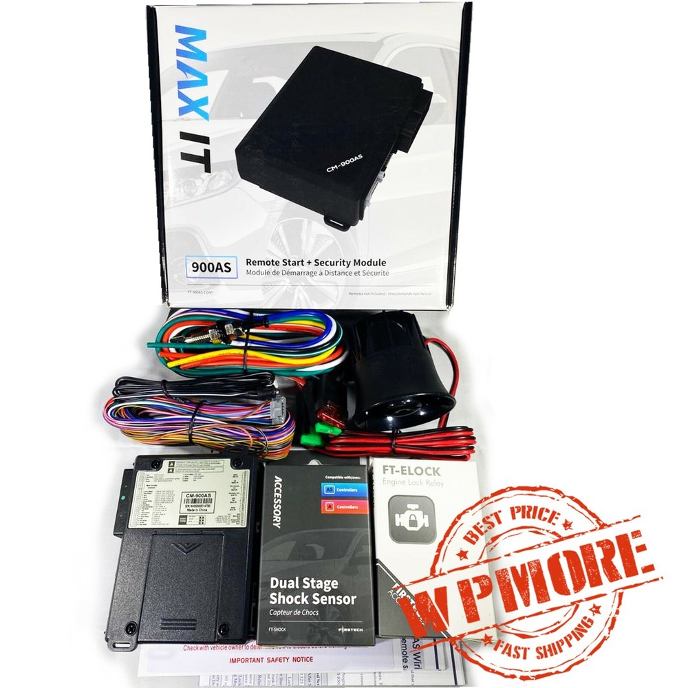 Compustar RFX-2WT12-SS DR-X1 LTE Drone + CM-900AS-CONT MAX IT + Blade-AL Bypass