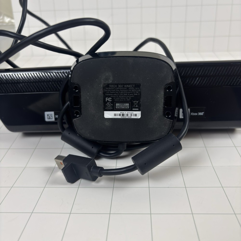 Microsoft Xbox 360 Kinect Motion Sensor Bar Official Works Authentic Black