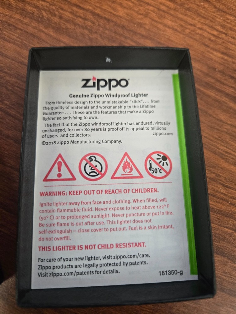 Zippo 200PL Pipe Lighter Brushed Chrome Windproof Lighter