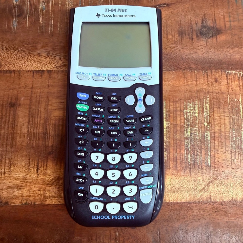 Texas Instruments TI-84 Plus Graphing Calculator Yellow Case Tested Working