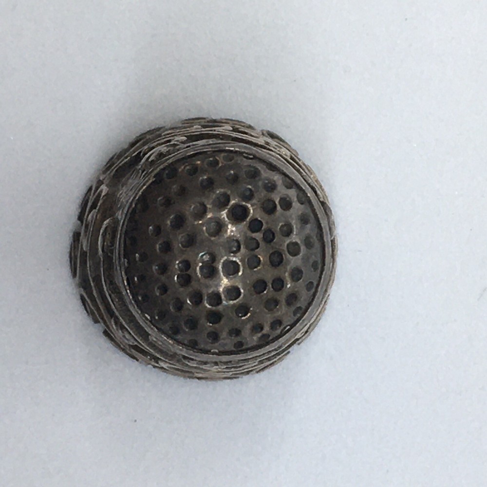 Antique Sterling Silver Thimble 1920s ICUAL Mexico