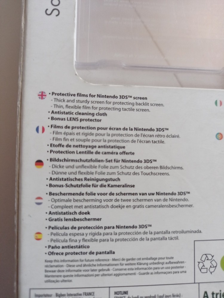 NINTENDO 3DS SCREEN PROTECTOR - Protezione schermo