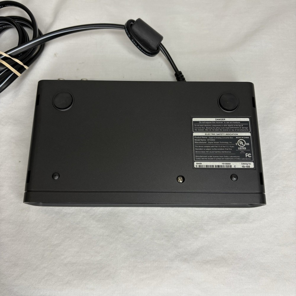 Digital Stream DTX9950 Analog Pass Through Converter Box DTV No Remote