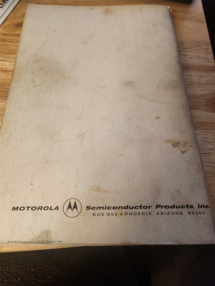 Motorola 1965 Semiconductor Data Manual 1st Printing
