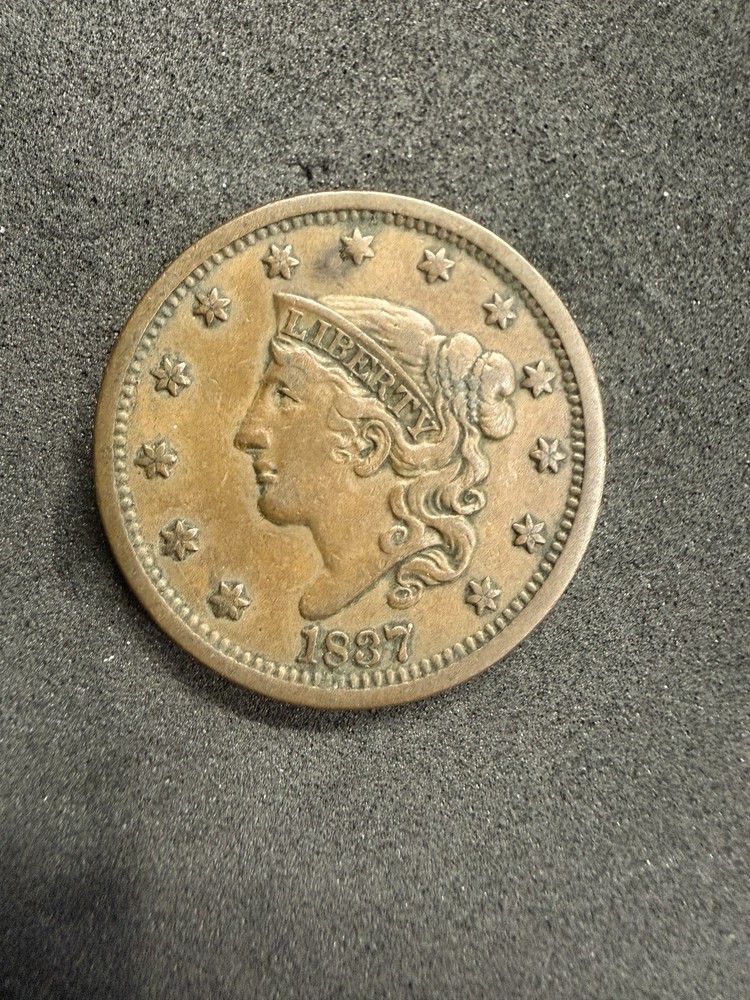 1837 coronet head large cent