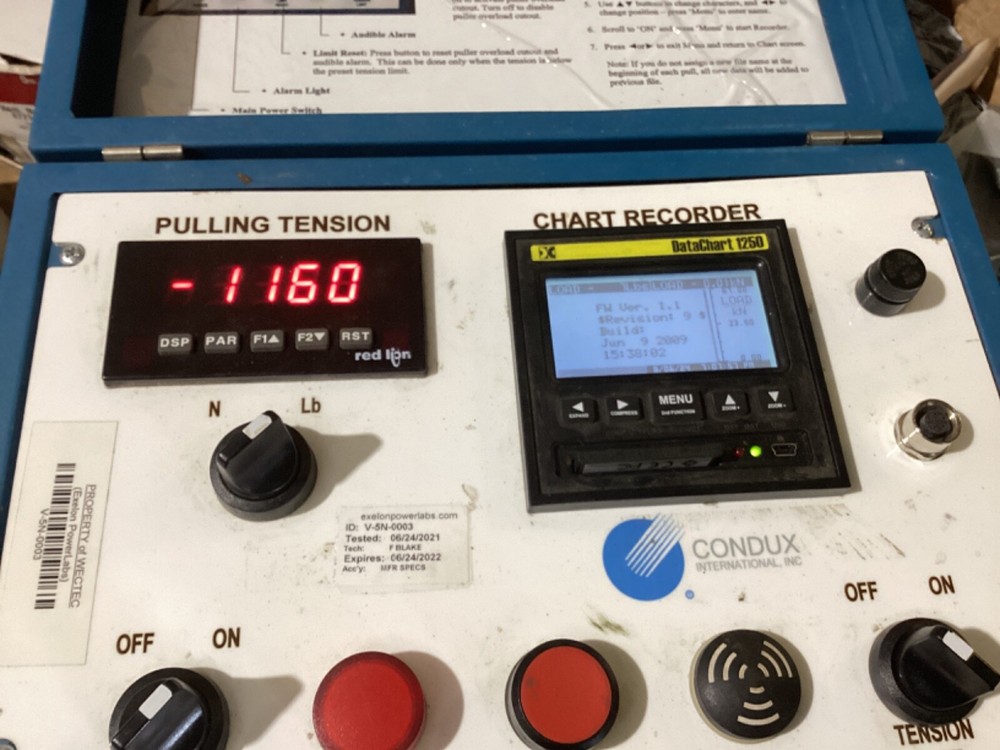CONDUX 110v Running Line Tensionmeter. Model RLT Cat # E2627