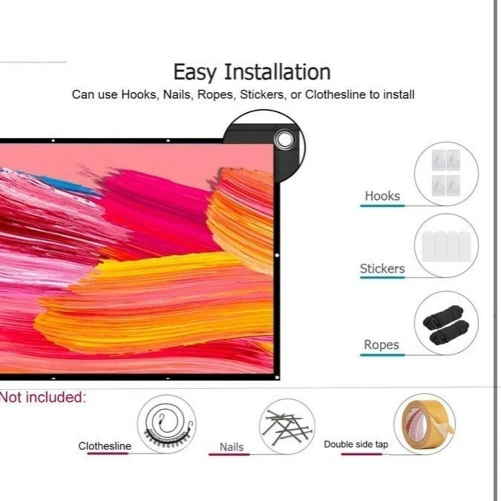 120 inch projector screen 16:9