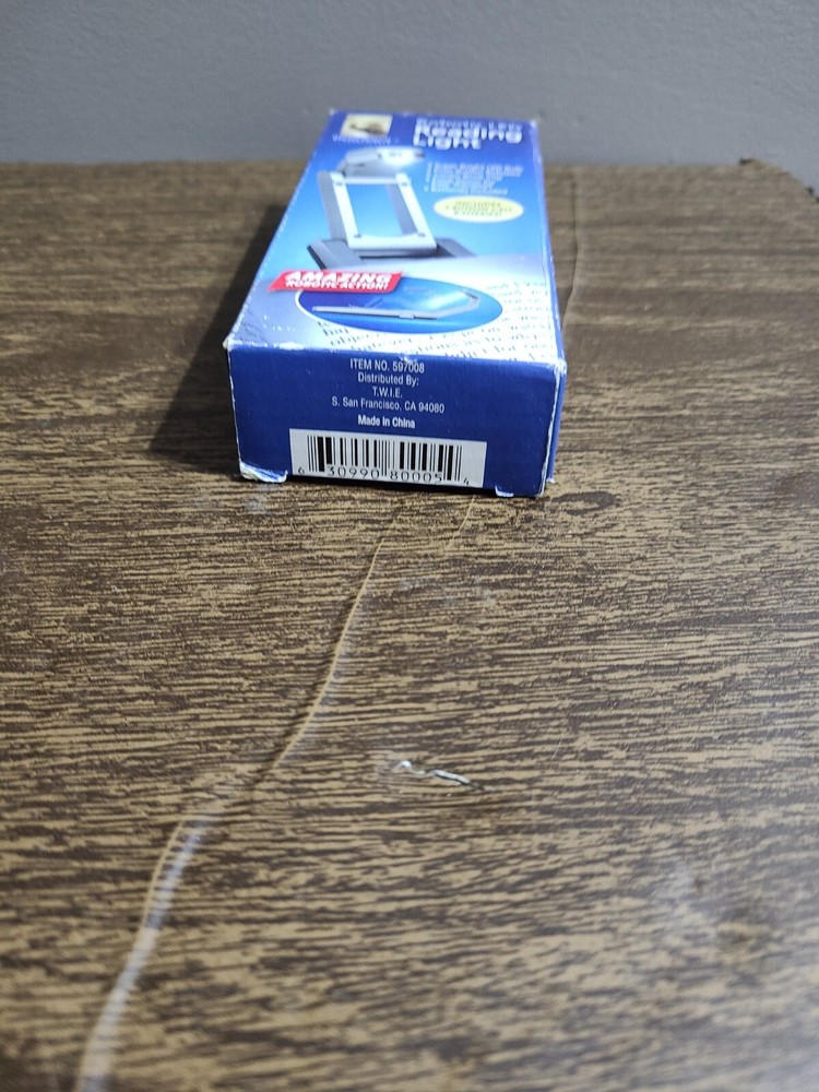 Robotic Led Reading Light Includes 3 Button Cell Batteries.