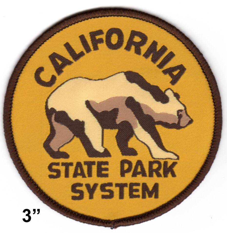 California State Park System ranger - 3" unique BACKWARDS BEAR patch