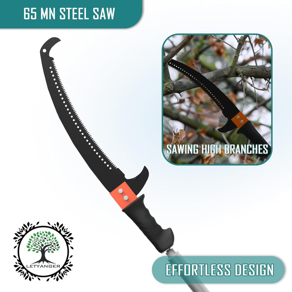 Pole Saws for Tree Trimming, 15Ft Extendable Long Tree Trimmers Long Handle Prun