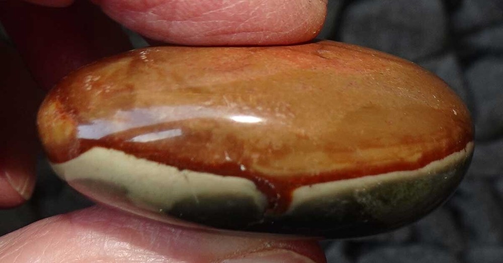 Polychrome Jasper - 3 Polished Pebbles - Madagascar sc749h