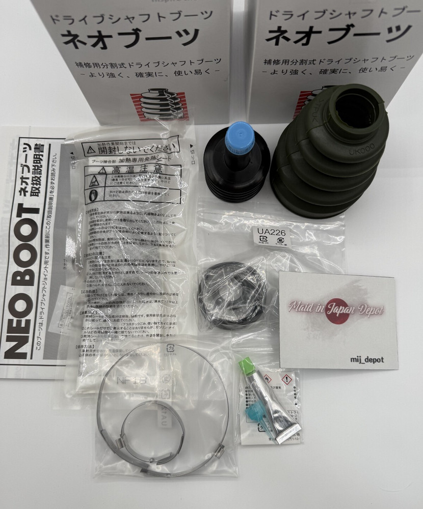 Suzuki Carry Every DD51B DD51T Front Outer CV Joint Split Boot Kit Pair 4WD F6A