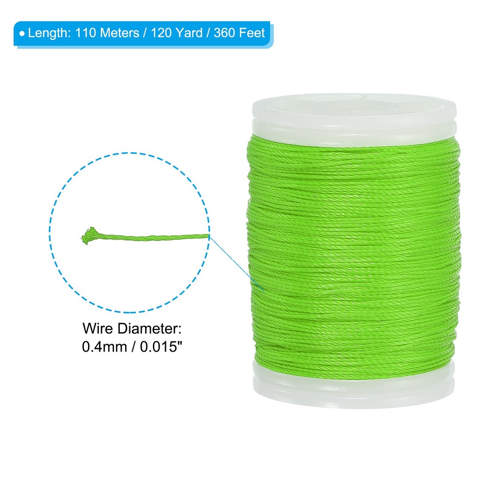 110M Archery Bow String Serving Thread Glass Green Bowstring Thread, 1 Roll