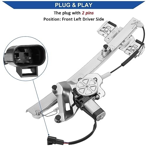 741-762 Power Window Regulator with Motor Assembly Front Left Driver Side