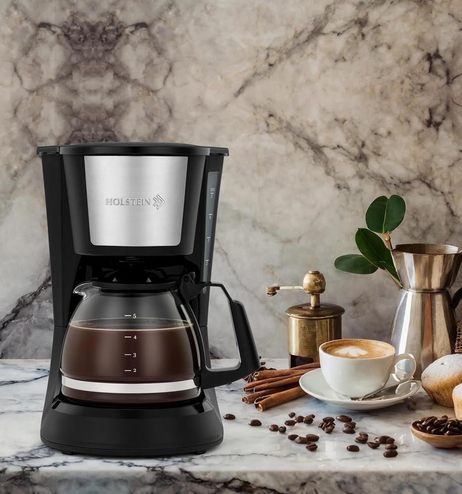 5 Cup Drip Coffee Maker – Compact and User-Friendly with Auto Pause & Serve, ...