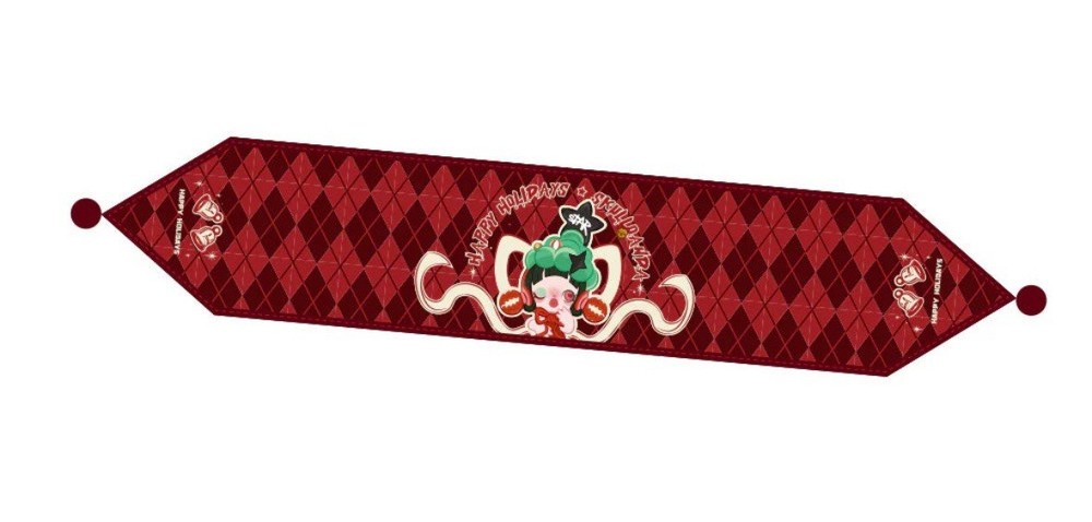 Authentic Pop mart SkullPanda Holiday table runner