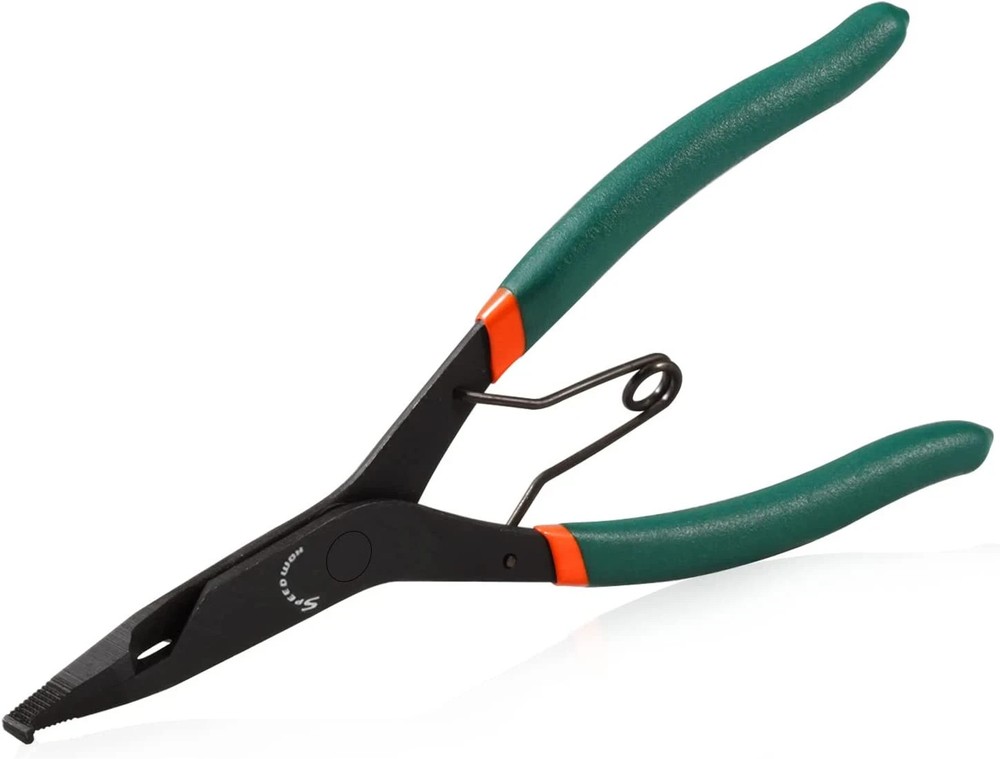 9 Inch Angle Tip Lock Ring Pliers Circlip Retaining Ring Tool Flat Nose Black