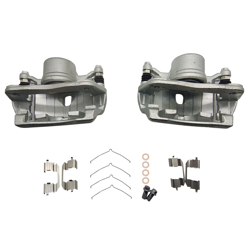 Pair Front Brake Calipers w/ Bracket for Honda CR-V 2002-2004 Element 2003-2011