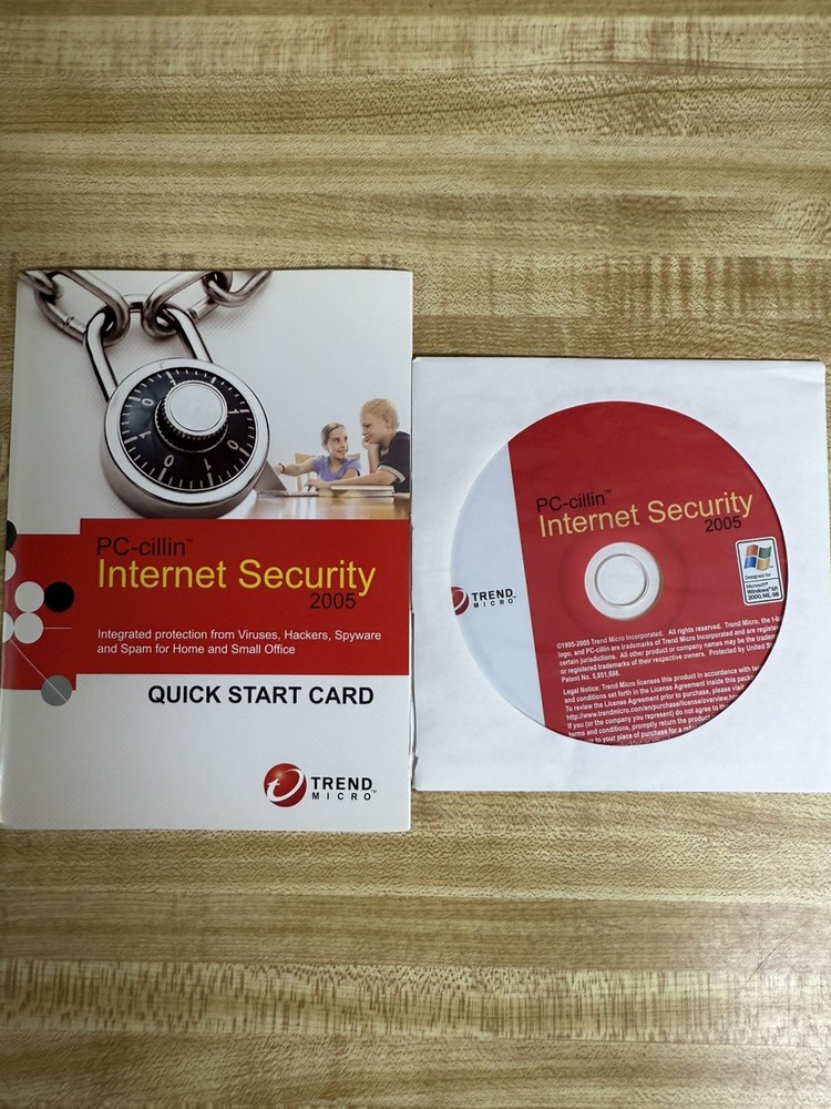Trend Micro PC-cillin Internet Security 14 Software 2005  Disc Quick Start Guide
