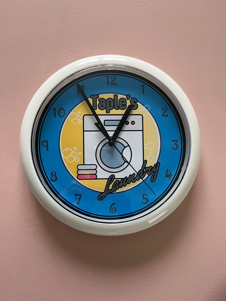 Personalized Clock - Laundry Room Clock - Laundry Services