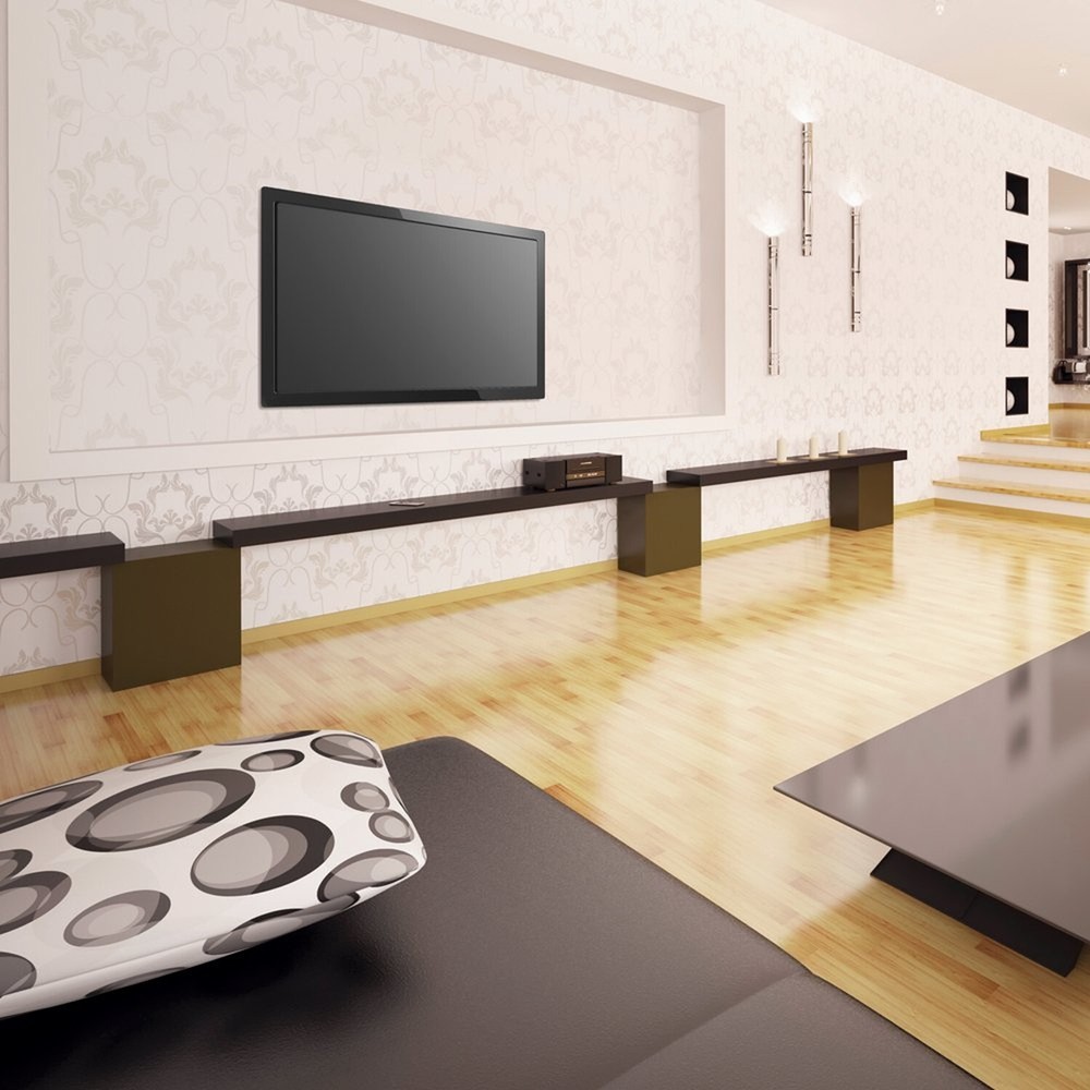 Barkan TV Wall Mount, 19-65 inch Fixed, Flat/Curved Screen Bracket, Holds up ...