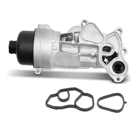 Engine Oil Filter Housing Adapter Assembly [with Gasket Kit] Compatible with