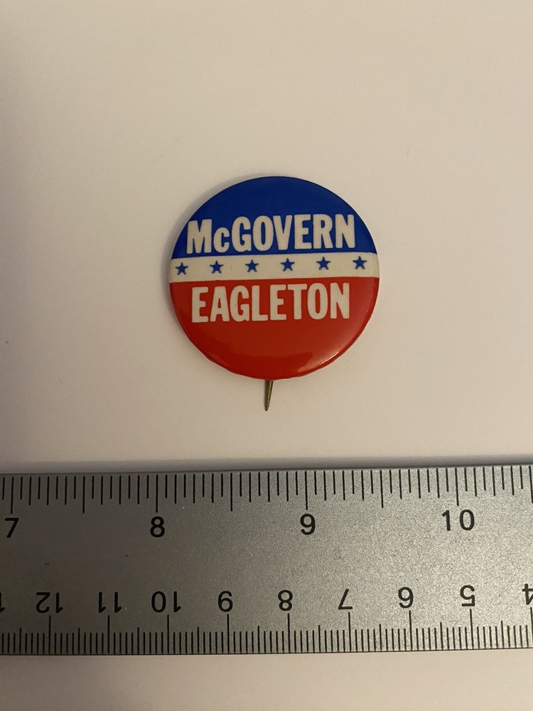 McGovern Eagleton Political Pin Back Button P119