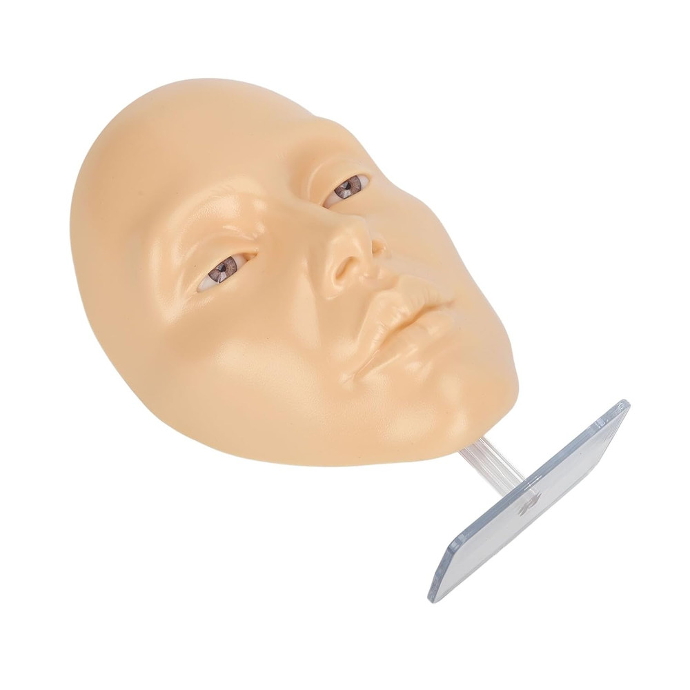 5D Silicone Makeup Practice Face Teaching Face Eye Cosmetic Mannequin Board for