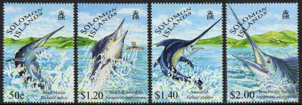 Solomon Islands Stamp 862-865  - Game Fish