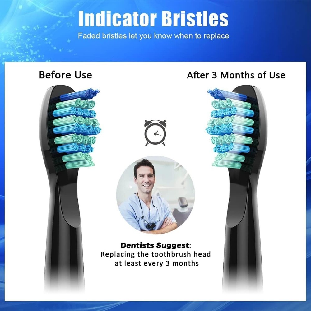 10 Pack Toothbrush Replacement Heads Compatible with