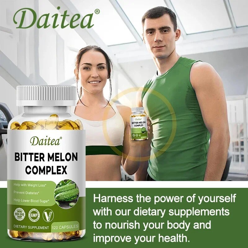 Organic Bitter Melon Complex Extract 120 Capsules - Blood Sugar Support 2500mg